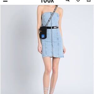 karl lagerfeld denim tube mini dress size M